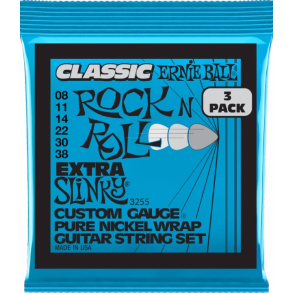 Ernie Ball 3255 Classic Extra Slinky 3-pack